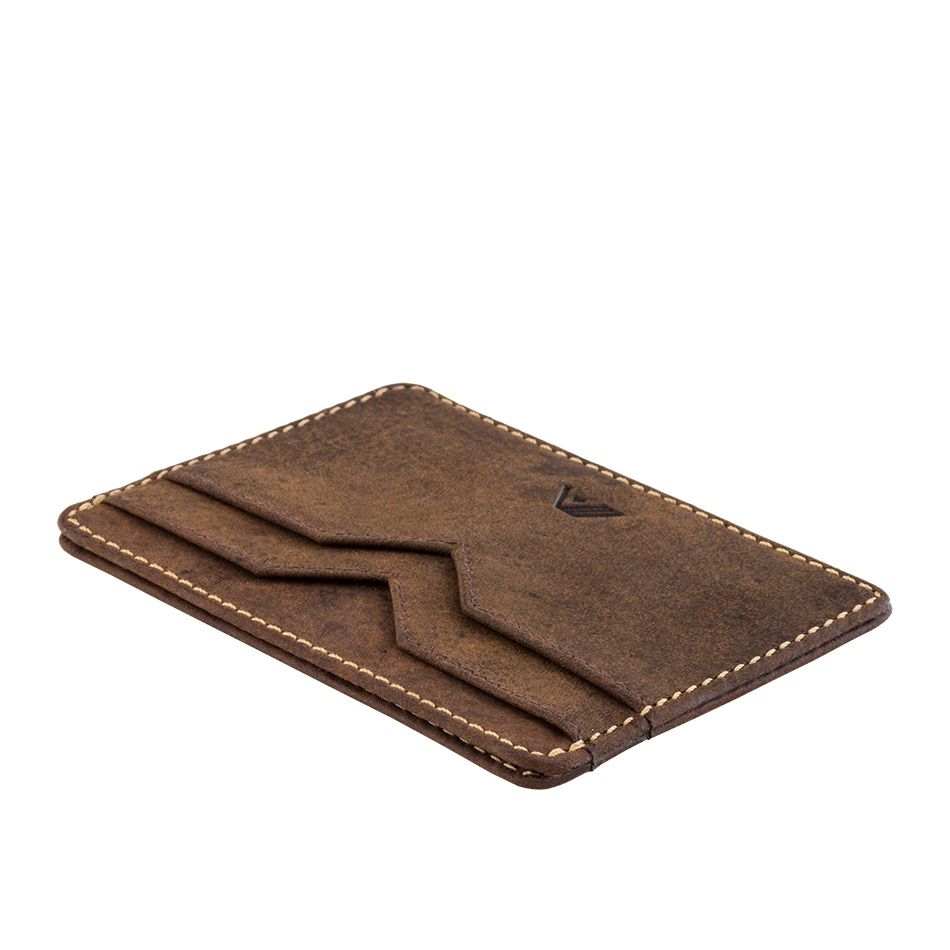 A-SLIM Minimalist Leather Wallet Yaiba - Brown